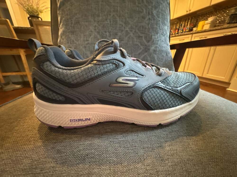 Skechers Go Run Consistent Running Shoes Gray Purple Women's